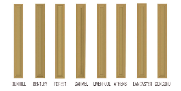 COLUMNS, POSTS AND DECORATIVE TOEKICKS